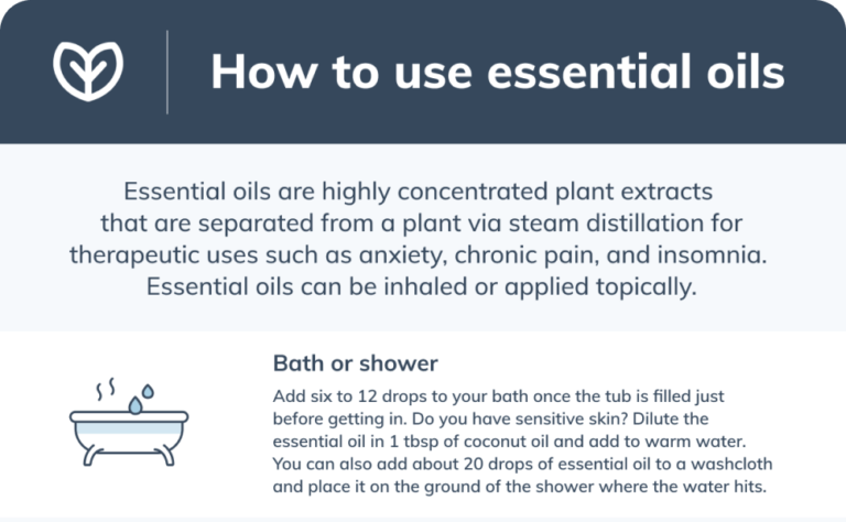 how to use essential oils infographic