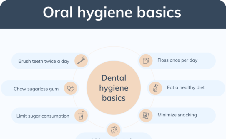 oral hygiene basics infographic
